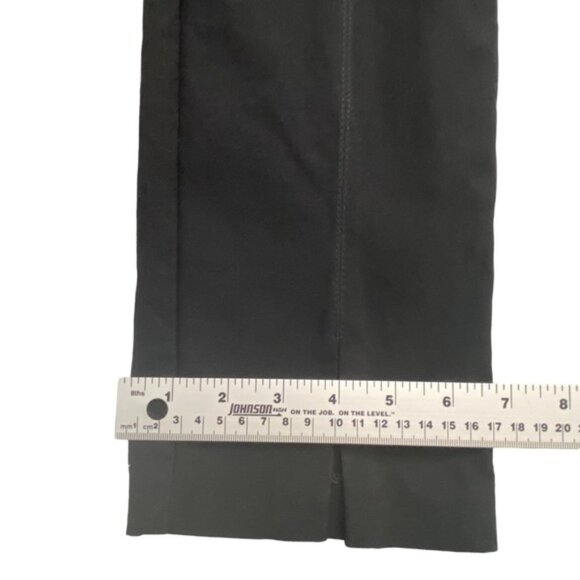 Unique Joseph Ribkoff black crochet waist split front seam stretch pants size 6 - Picture 13 of 13